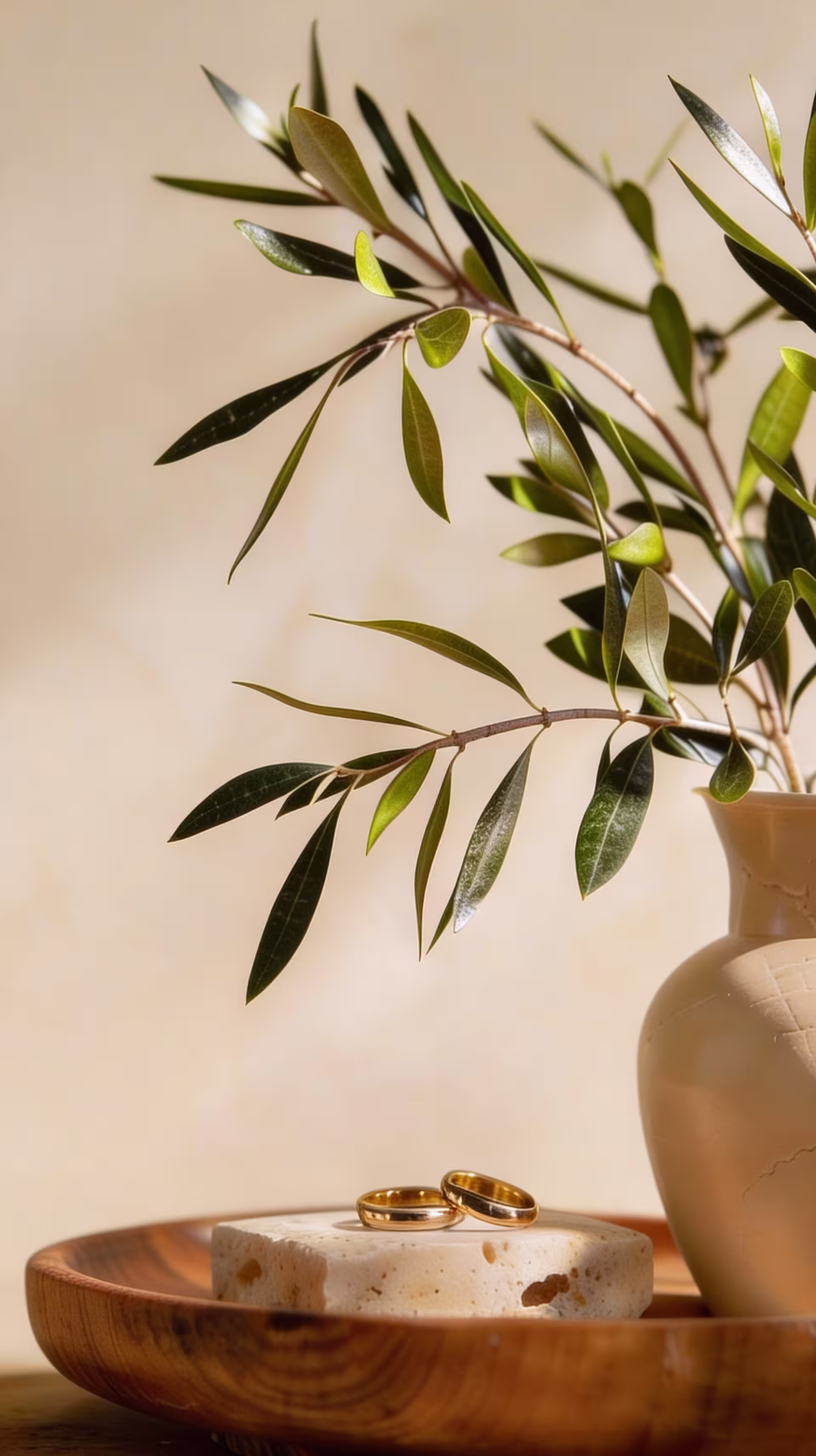 Vjeny Hochzeitswebsite auf dem Smartphone